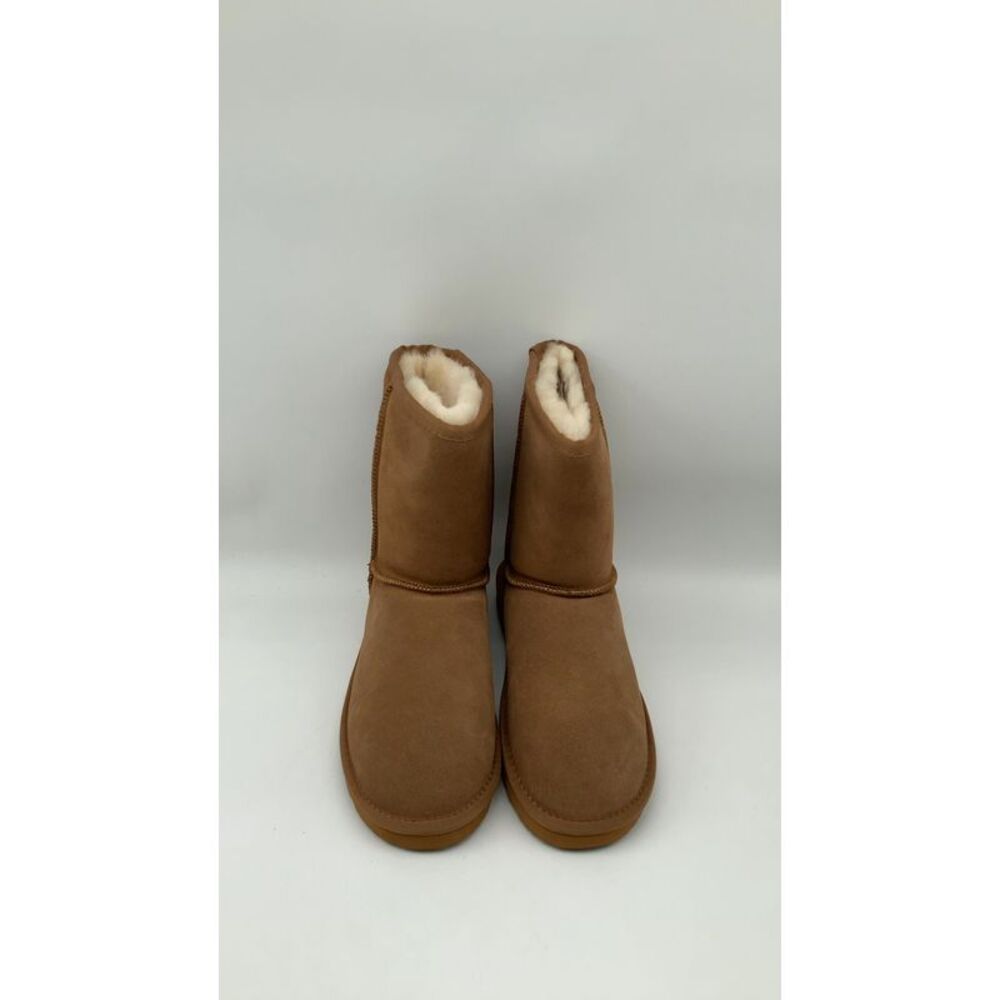 Quince Womens Australian Shearling Mid-Calf Boot Pecan Shoes 8